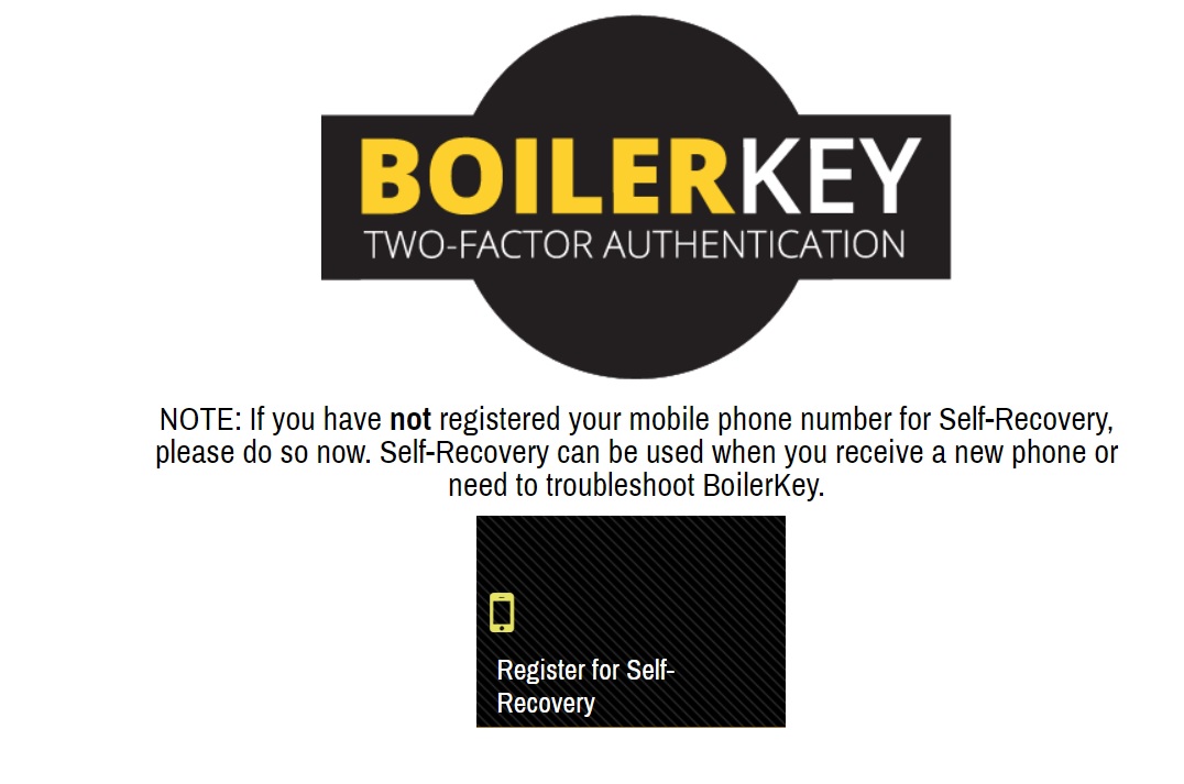 Boilerkey Self-Recovery